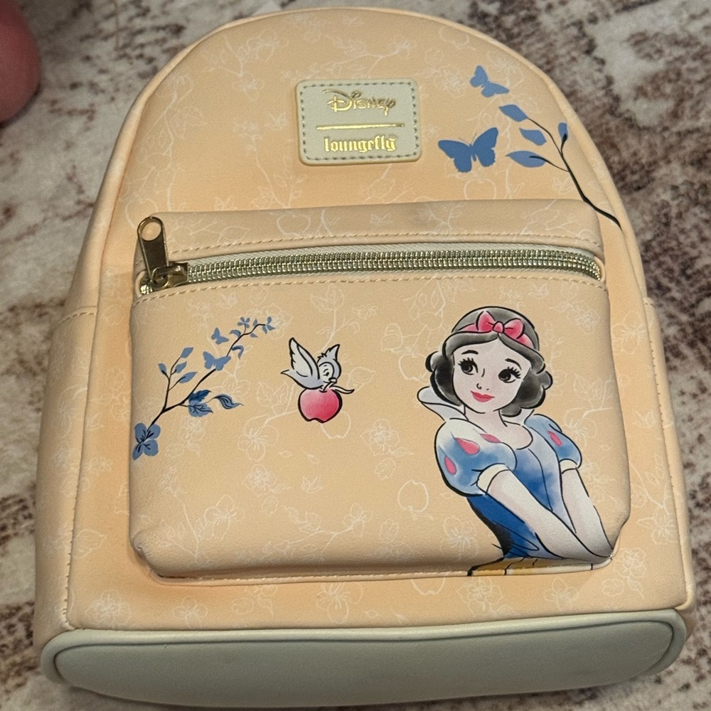 Loungefly Disney Snow White Cream and Blue Backpack